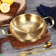 Stainless Steel Seafood Pot for Ramen & Crayfish, Small Kitchen Cooking Gadget