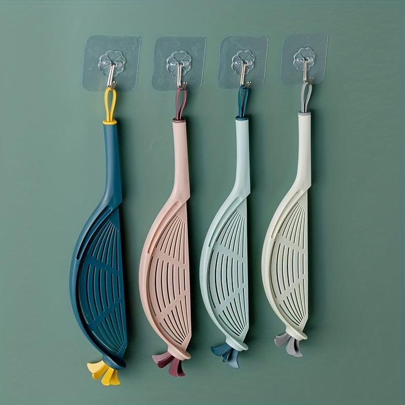 Pot Strainer With Handle Rice Washing Tool Colander Pasta Drainer
