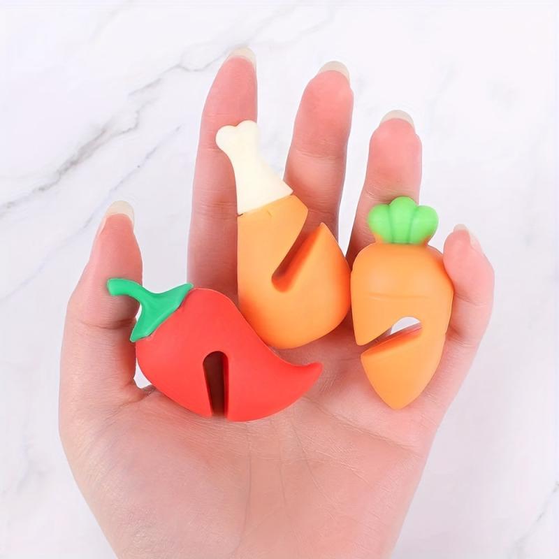 3Pcs Lid Lifts Creative Chicken Leg Shape Spill Preventer
