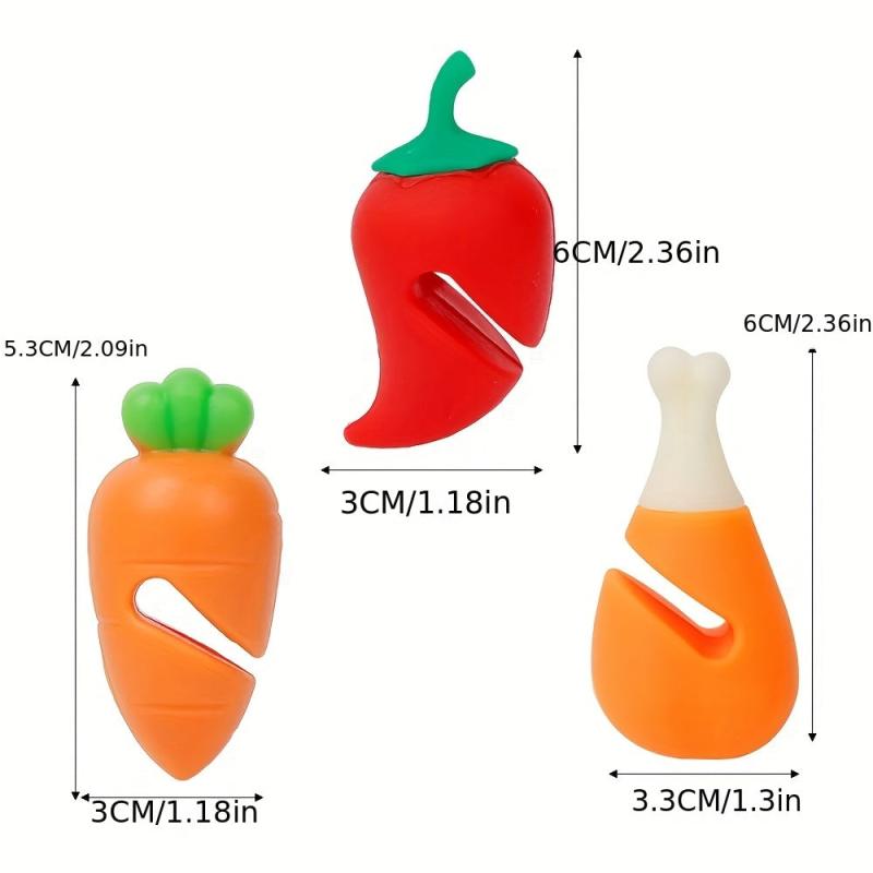 3Pcs Lid Lifts Creative Chicken Leg Shape Spill Preventer