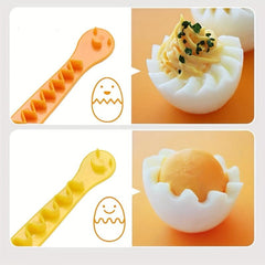 Egg Lace Mold with Safety Lock for Boiled Eggs