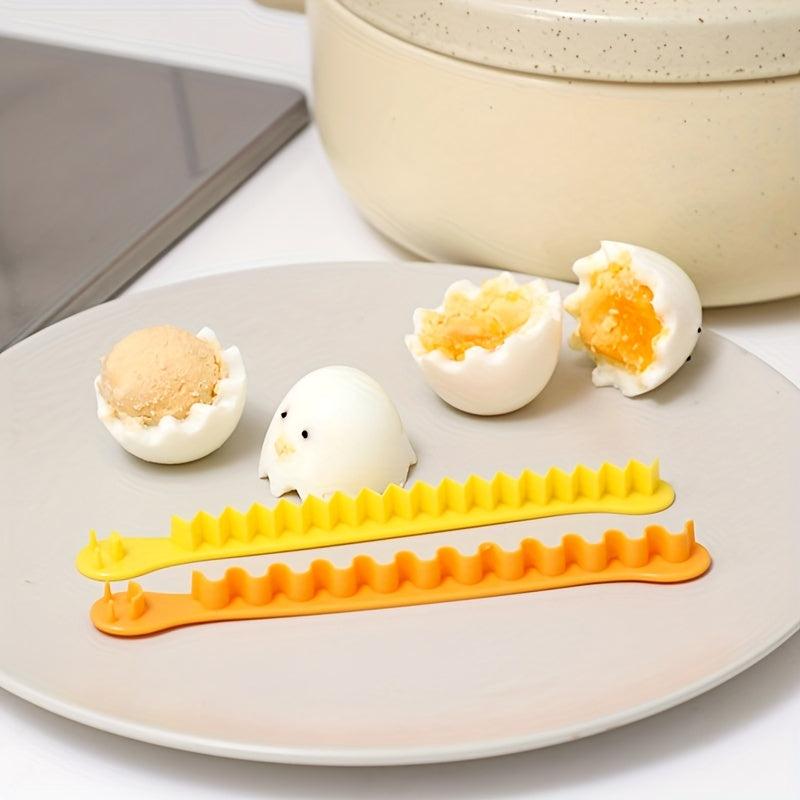 Egg Lace Mold with Safety Lock for Boiled Eggs
