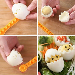 Egg Lace Mold with Safety Lock for Boiled Eggs
