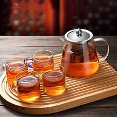 Glass Tea Infuser Tea Set High Temperature Resistant Filter Kettle