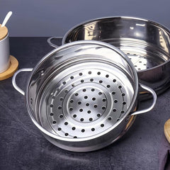 304 Stainless Steel Small Steamer Stackable Insert Cooker Basket