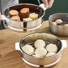 304 Stainless Steel Small Steamer Stackable Insert Cooker Basket