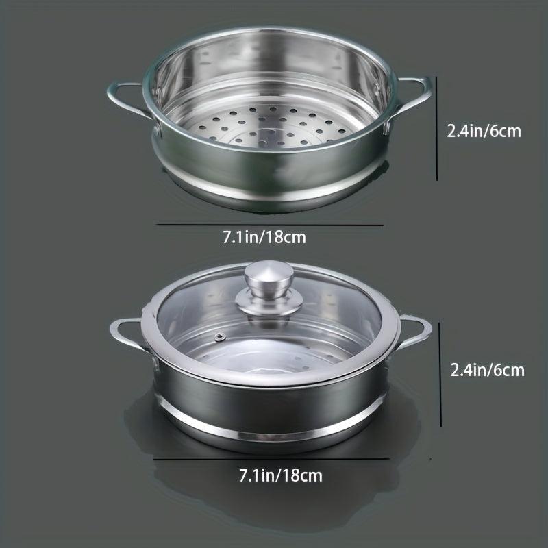 304 Stainless Steel Small Steamer Stackable Insert Cooker Basket