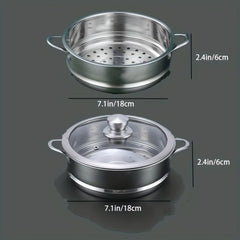 304 Stainless Steel Small Steamer Stackable Insert Cooker Basket