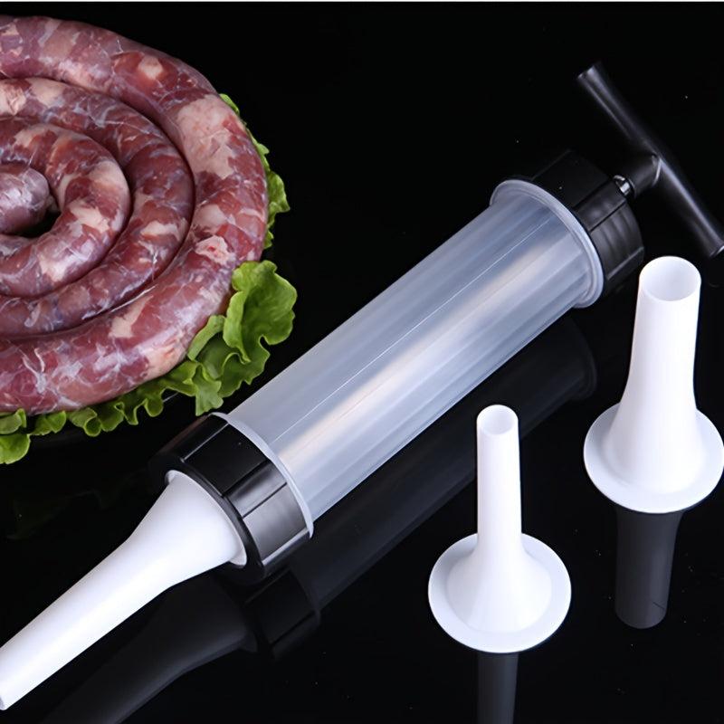 Hand Operated Sausage Stuffer with Plastic Tubes