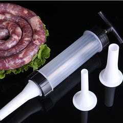 Hand Operated Sausage Stuffer with Plastic Tubes
