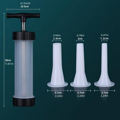 Hand Operated Sausage Stuffer with Plastic Tubes