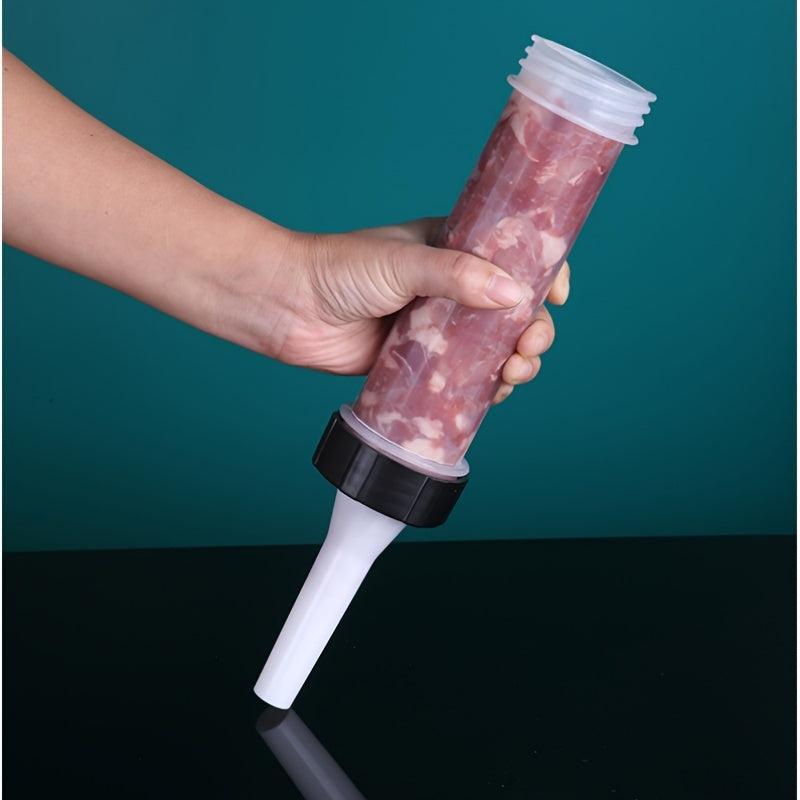 Hand Operated Sausage Stuffer with Plastic Tubes