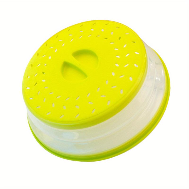 Foldable Microwave Splash Cover 10.5in Round Lid High Temperature Cooking