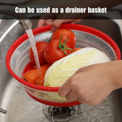 Foldable Microwave Splash Cover 10.5in Round Lid High Temperature Cooking