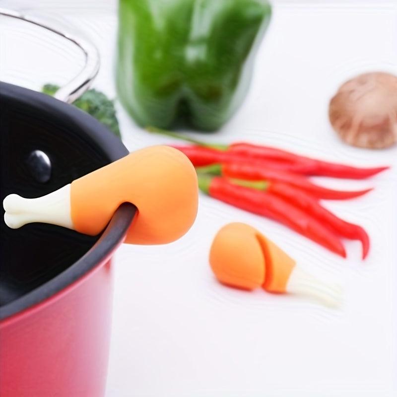 Silicone Pot Lid Anti-spill Rack Heat-resistant Stoppers
