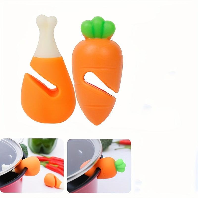 Silicone Pot Lid Anti-spill Rack Heat-resistant Stoppers