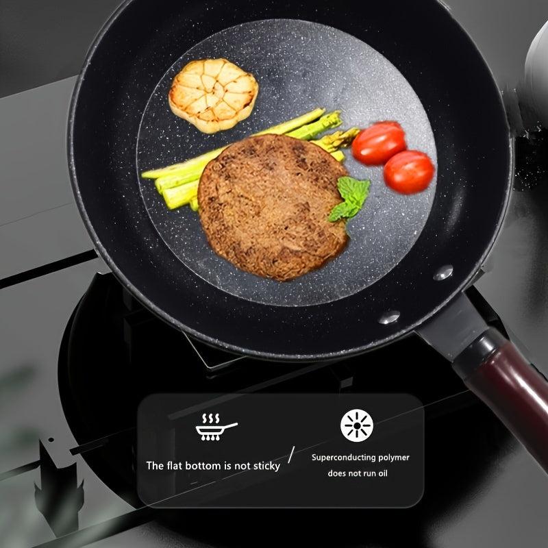 9.45in Non Stick Cast Iron Skillet for Gas Stove Top & Induction Cooker