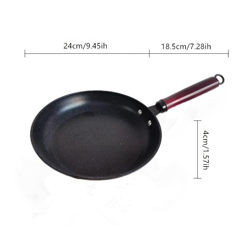9.45in Non Stick Cast Iron Skillet for Gas Stove Top & Induction Cooker