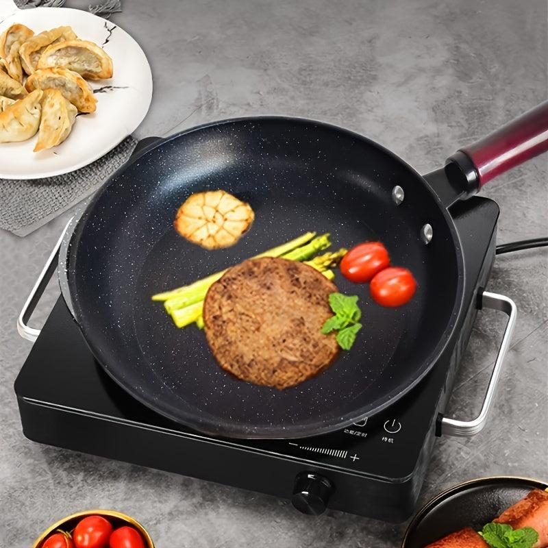 9.45in Non Stick Cast Iron Skillet for Gas Stove Top & Induction Cooker