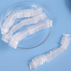 100pcs Disposable Food Covers Plastic Refrigerator Food Wrap Odor Proof Meal Cov
