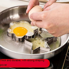 10pcs Stainless Steel Egg Ring Omelette Mold Frying Egg Cooking Tools