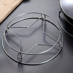Stainless Steel Kitchen Pot Rack Steamer Rack Double-layer Wok Rack