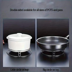 Stainless Steel Kitchen Pot Rack Steamer Rack Double-layer Wok Rack