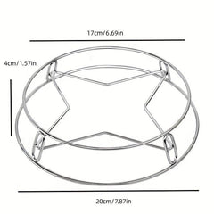 Stainless Steel Kitchen Pot Rack Steamer Rack Double-layer Wok Rack