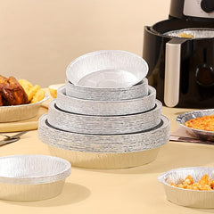 Disposable High Temp Oven Baking Pan Air Fryer Tin Paper Baking Pan