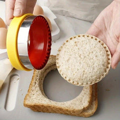 2pcs Stainless Steel Sandwich Cutter And Sealer For Bread Breakfast Jelly Pie