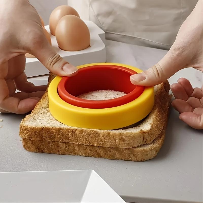 2pcs Stainless Steel Sandwich Cutter And Sealer For Bread Breakfast Jelly Pie