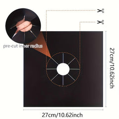 8pcs Gas Stove Burner Covers Protectors Non Stick Clean Liners
