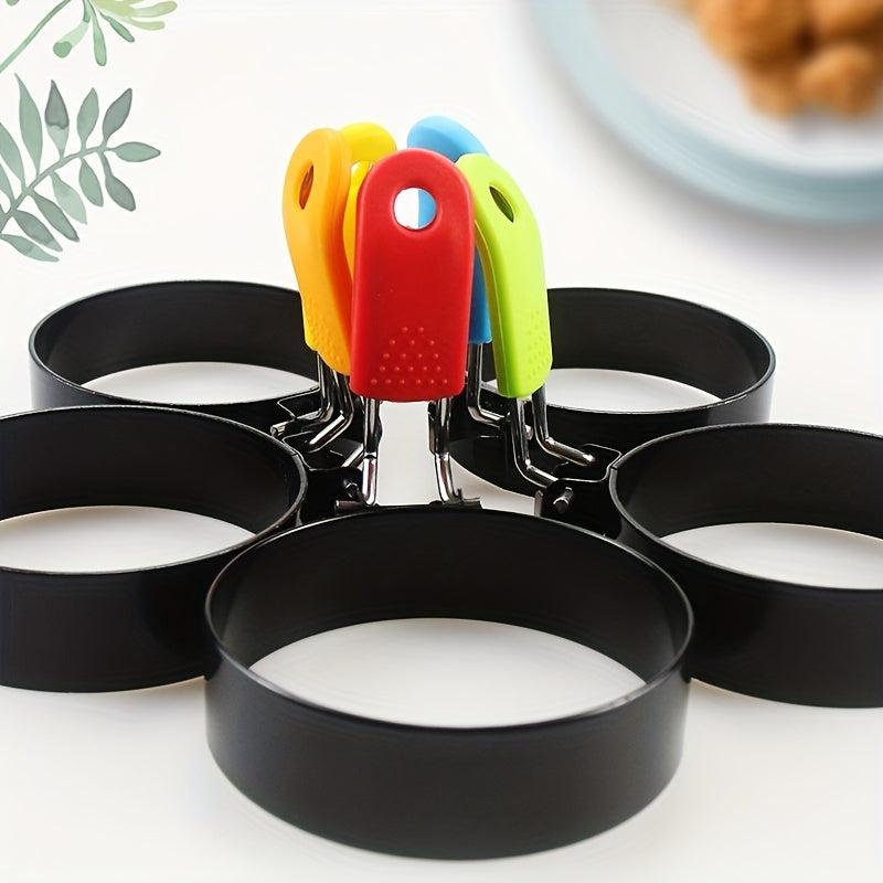 4pcs Stainless Steel Egg Rings for Frying Eggs & Omelet