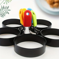 4pcs Stainless Steel Egg Rings for Frying Eggs & Omelet