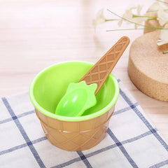 6pcs Ice Cream Bowl Set with Spoon for Yogurt Ice Cream