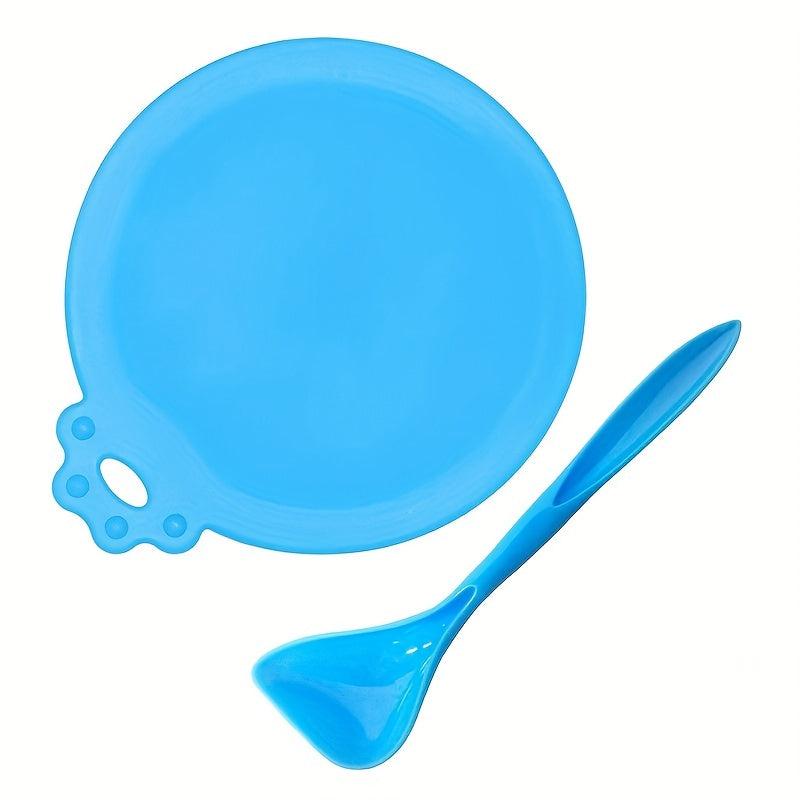 Silicone Can Lid With Spoon Cat Dog Food Seal Lids Three In One Kitchen