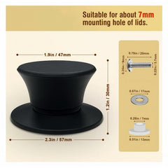 2pcs Silicone Pot Lid Replacement Knobs Heat Resistant