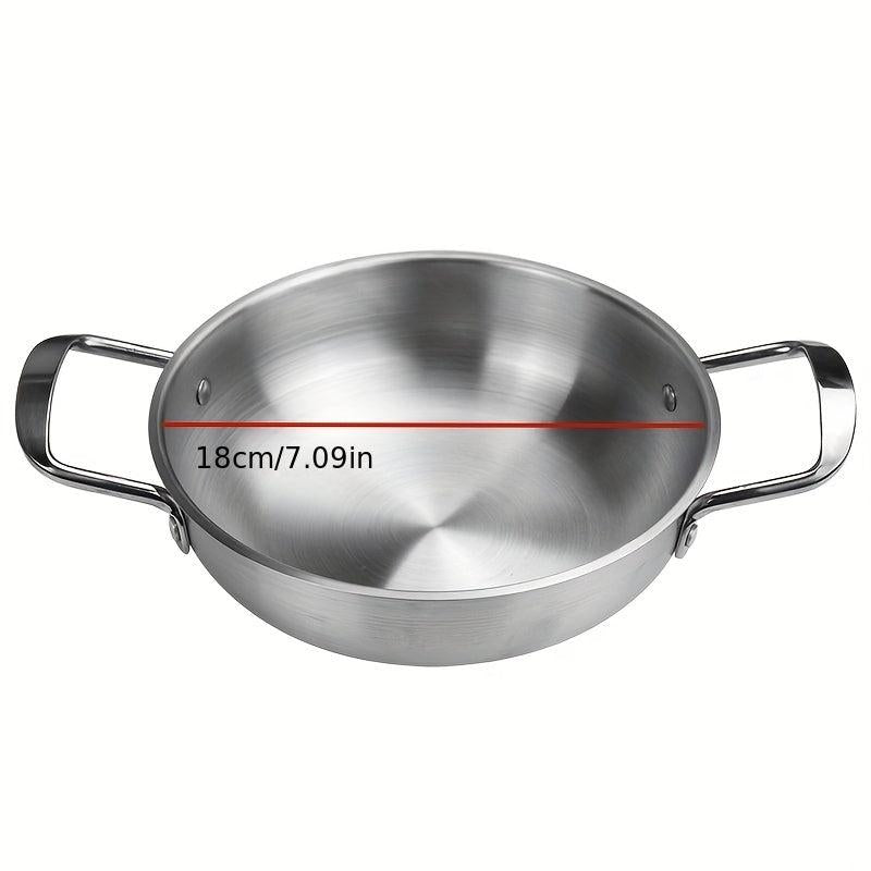 Stainless Steel Noodle Pot for Seafood & Hot Pot, 2 Ear Soup Pot