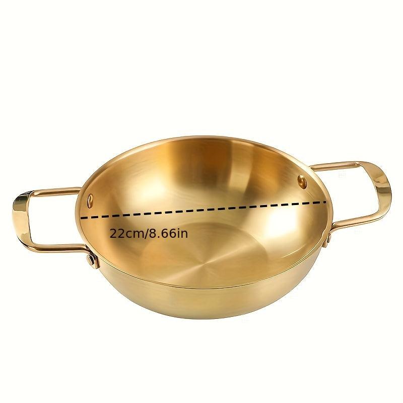 Stainless Steel Noodle Pot for Seafood & Hot Pot, 2 Ear Soup Pot