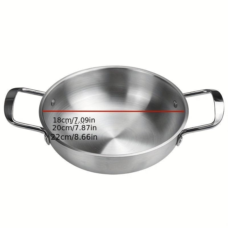 Stainless Steel Noodle Pot for Seafood & Hot Pot, 2 Ear Soup Pot