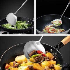 304 Stainless Steel Rosewood Wood Spatula Spoon Kitchenware