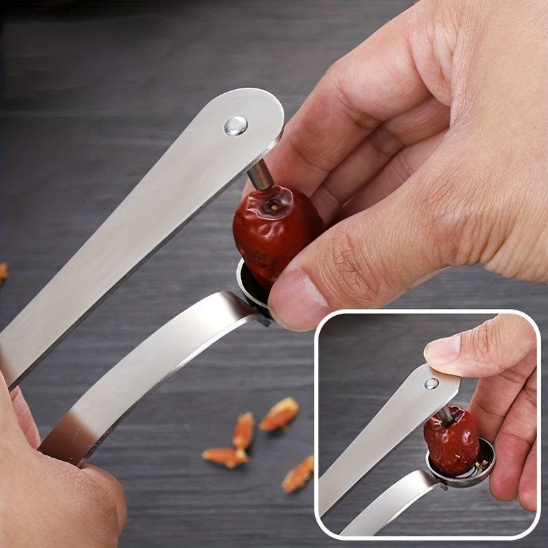 Stainless Steel Cherry Pitter Tool - Fruit Corer Household Gadget