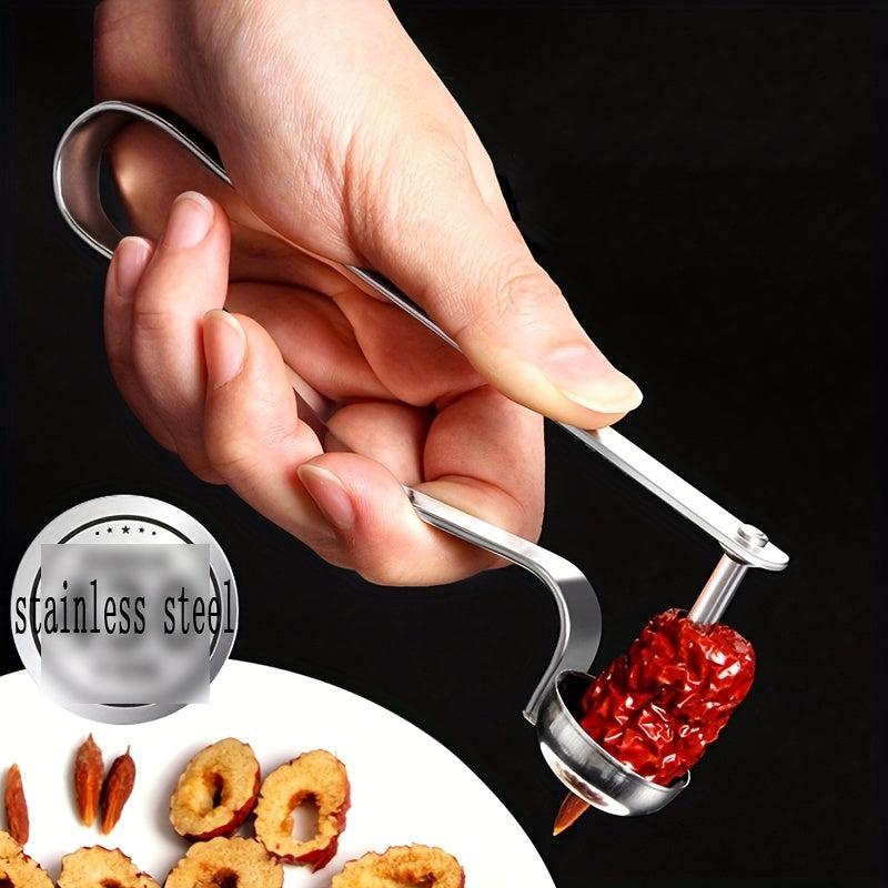 Stainless Steel Cherry Pitter Tool - Fruit Corer Household Gadget