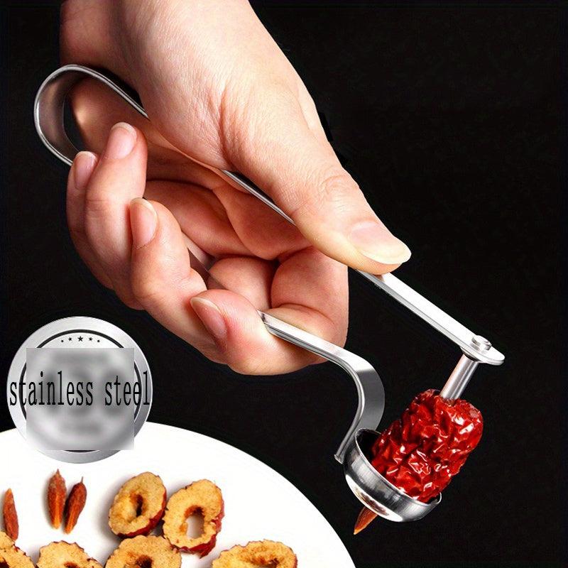 Stainless Steel Cherry Pitter Tool - Fruit Corer Household Gadget