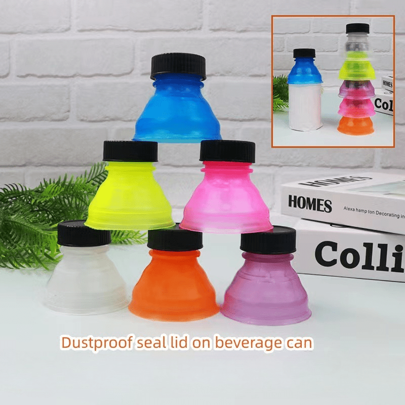 1pc Reusable Clear Soda Can Lid - Perfect Picnic & Beach Accessory
