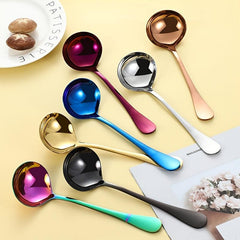 6pcs Stainless Steel Kitchen Utensils Set Golden Cooking Tool Set