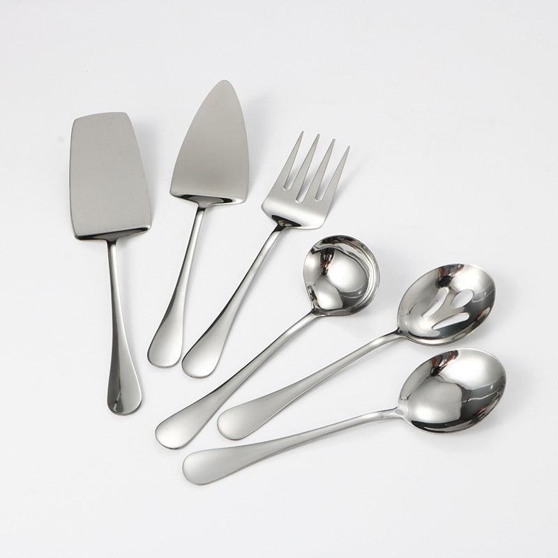 6pcs Stainless Steel Kitchen Utensils Set Golden Cooking Tool Set