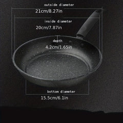Nonstick Stainless Steel Frying Pan Skillet Egg Omelet Wok Pan