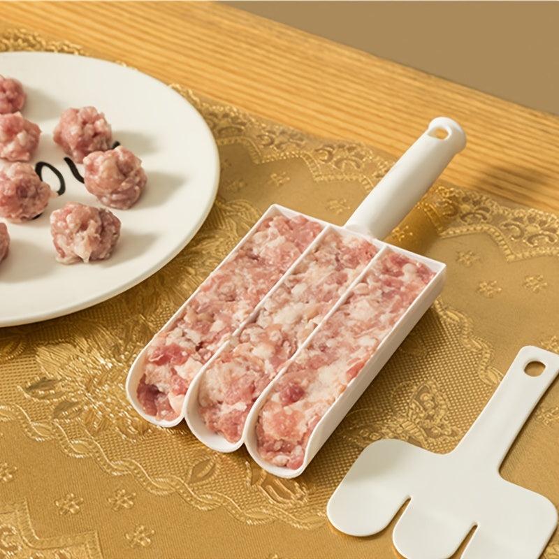 Meatball Maker Kitchen Tool Triple Meatball Machine Filling Mold