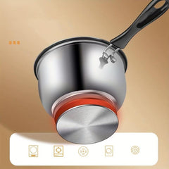 201 Stainless Steel Cooking Pot Large Capacity for Camping and Home Use